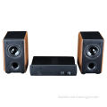 Mini Bookshelf Speaker with 70Hz-20kHz Frequency Response and MDF Cabinet Material